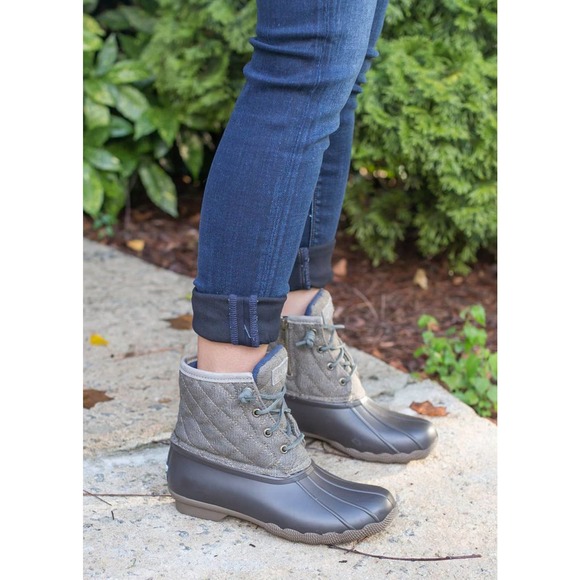 Sperry Gray Winter & Rain Boots - Picture 3 of 7